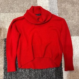 Red Turtleneck Sweater